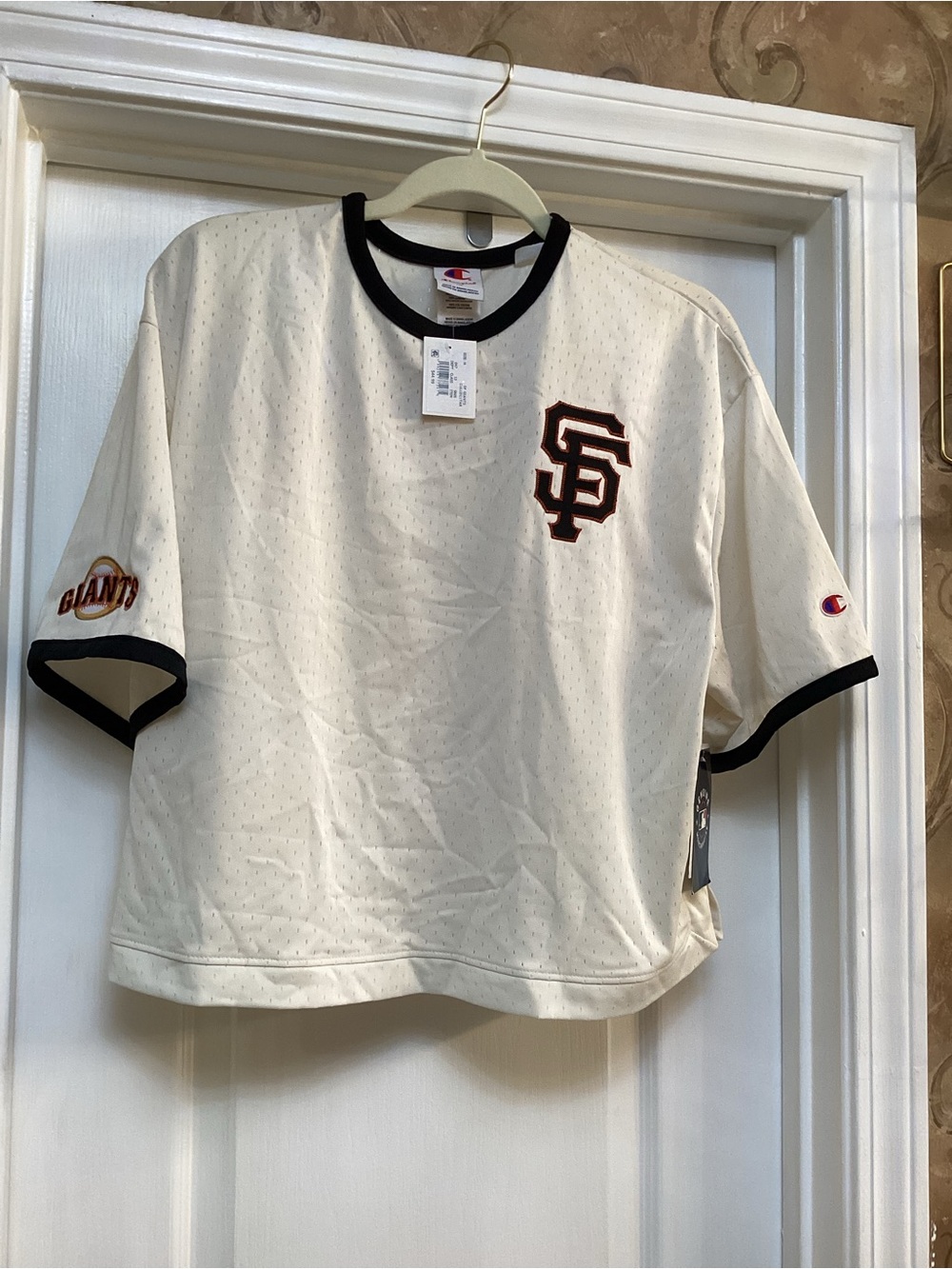 San Francisco Giants Women’s Mesh Cropped Jersey size M